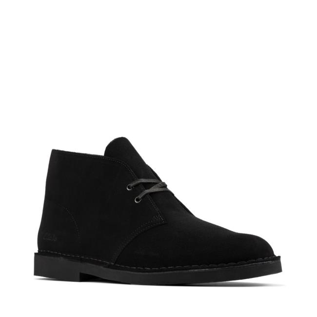 Botas do Deserto Clarks Desert Boot 2 Masculino Pretas | CLK928GFL