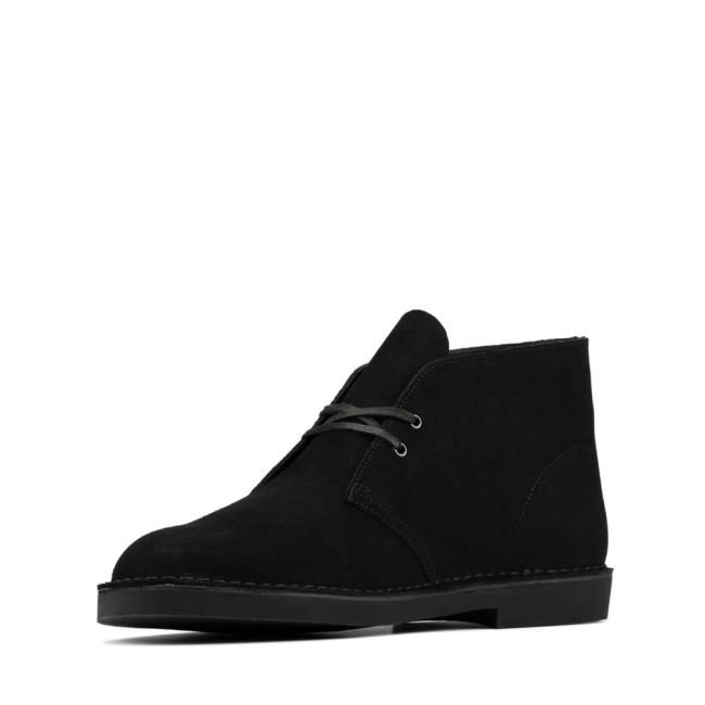 Botas do Deserto Clarks Desert Boot 2 Masculino Pretas | CLK928GFL