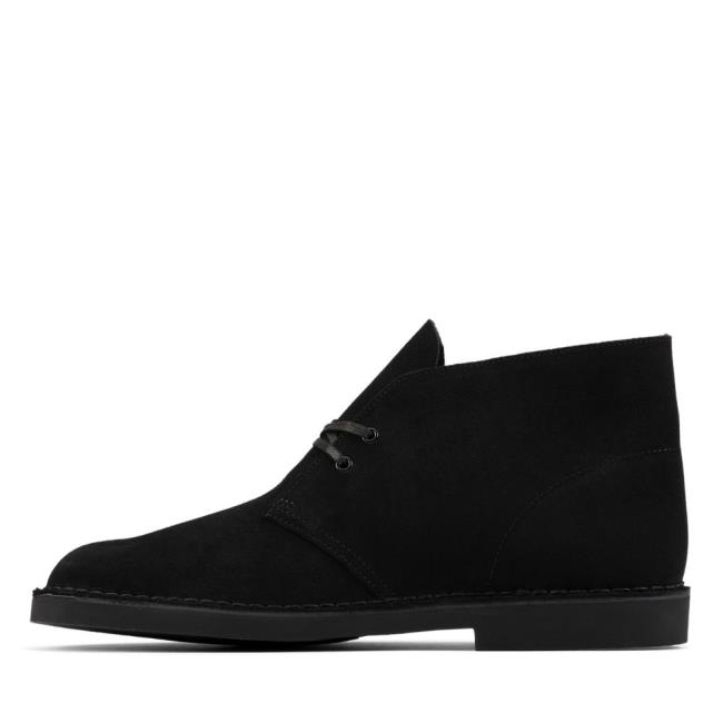 Botas do Deserto Clarks Desert Boot 2 Masculino Pretas | CLK928GFL