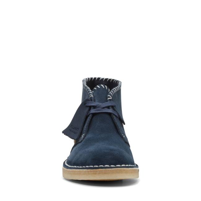 Botas do Deserto Clarks Desert Boot Classicos Feminino Azul Marinho | CLK079LNA