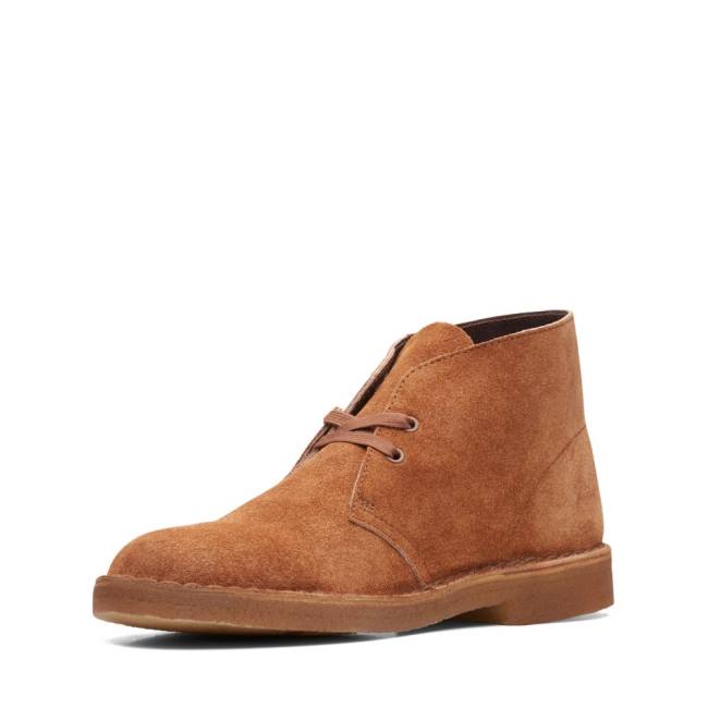 Botas do Deserto Clarks Desert Boot Classicos Masculino Ginger Hairy Sde | CLK178FWD