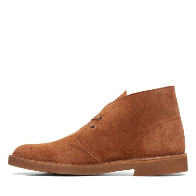 Botas do Deserto Clarks Desert Boot Classicos Masculino Ginger Hairy Sde | CLK178FWD