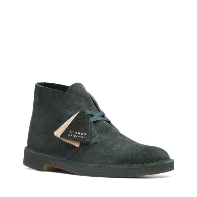 Botas do Deserto Clarks Desert Boot Classicos Masculino Verdes | CLK419IYQ