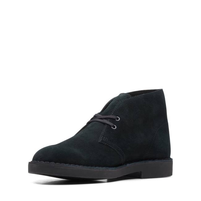 Botas do Deserto Clarks Desert Boot Classicos Evo Masculino Pretas | CLK794ZGW