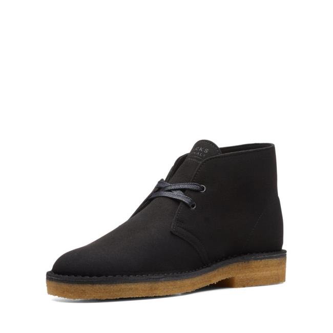 Botas do Deserto Clarks Desert Boot Masculino Pretas | CLK089YWX