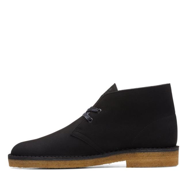 Botas do Deserto Clarks Desert Boot Masculino Pretas | CLK089YWX