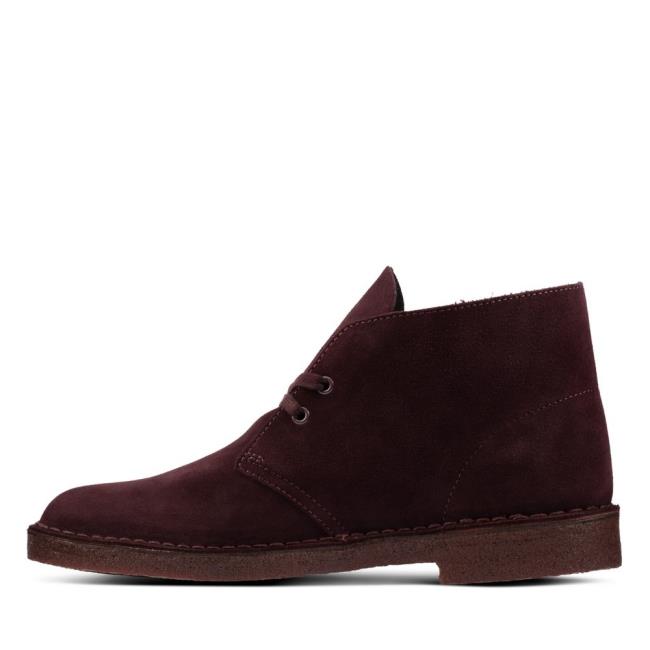 Botas do Deserto Clarks Desert Boot Masculino Bordeaux | CLK102PQV