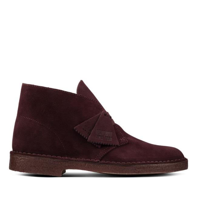 Botas do Deserto Clarks Desert Boot Masculino Bordeaux | CLK102PQV