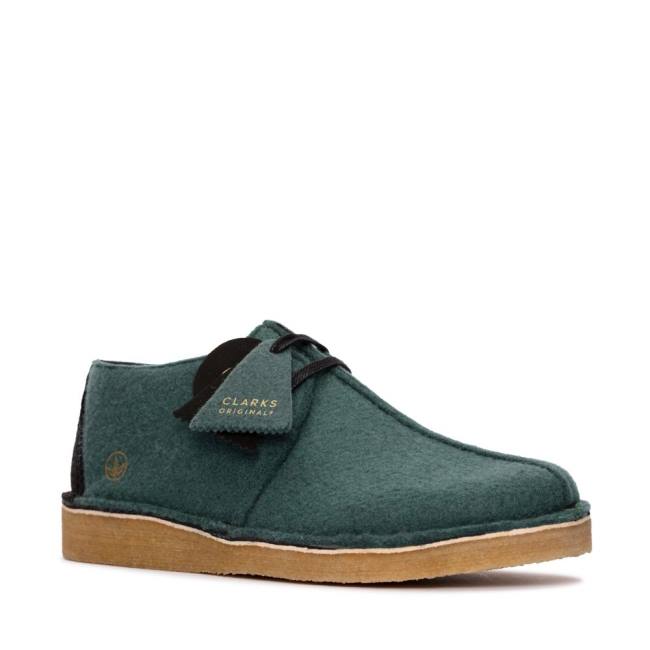 Botas do Deserto Clarks Desert Trek Masculino Verdes | CLK697TME