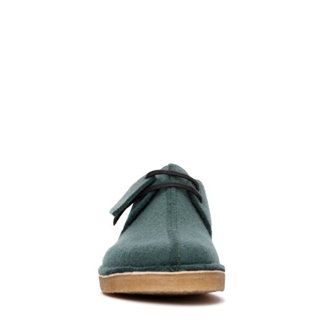 Botas do Deserto Clarks Desert Trek Masculino Verdes | CLK697TME