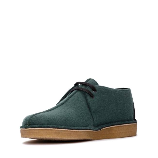 Botas do Deserto Clarks Desert Trek Masculino Verdes | CLK697TME