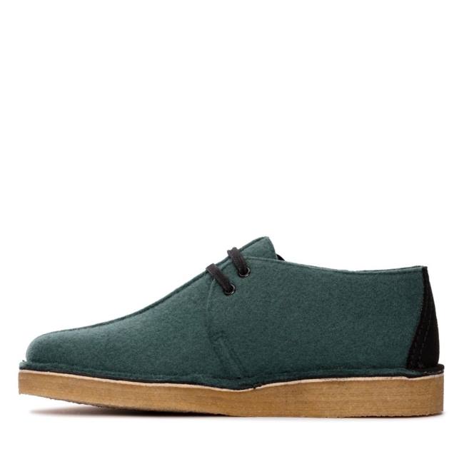 Botas do Deserto Clarks Desert Trek Masculino Verdes | CLK697TME