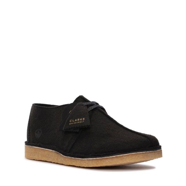 Botas do Deserto Clarks Desert Trek Masculino Pretas | CLK932SUD