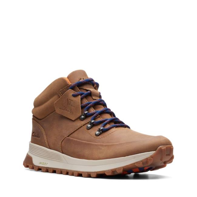 Botins Clarks ATL Trek Medio Masculino Marrom | CLK764JRF