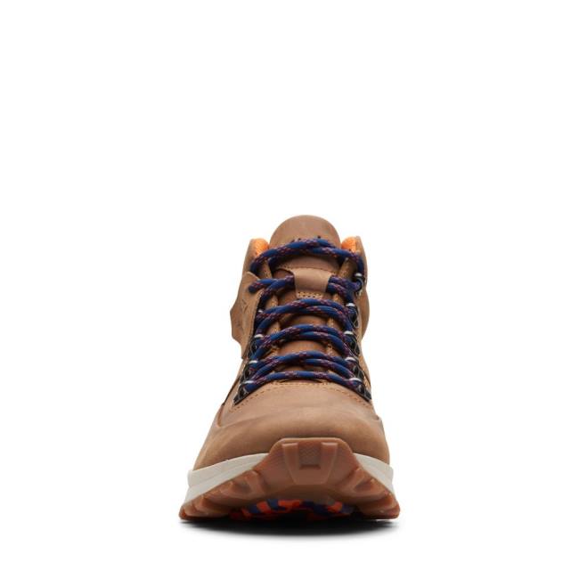 Botins Clarks ATL Trek Medio Masculino Marrom | CLK764JRF