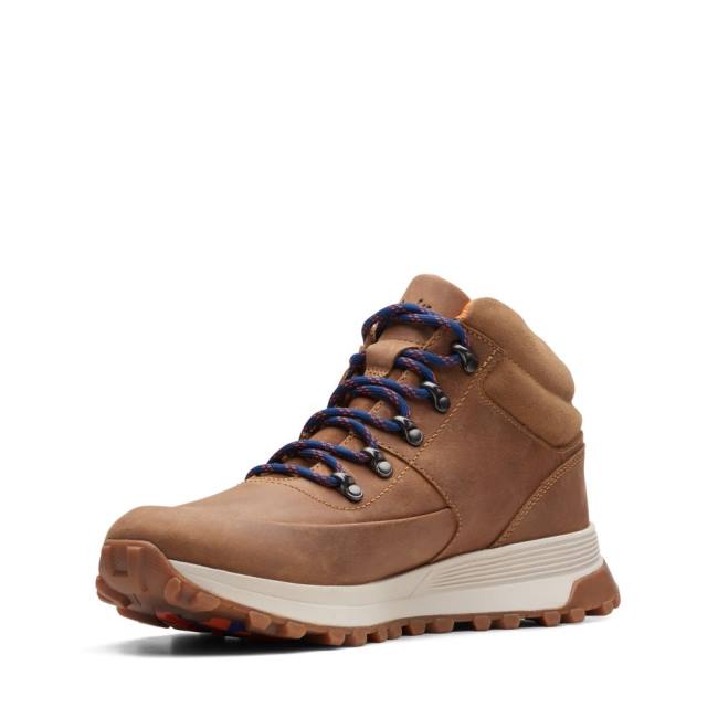 Botins Clarks ATL Trek Medio Masculino Marrom | CLK764JRF