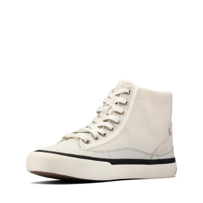 Botins Clarks Aceley Hi Feminino Branco | CLK251NPJ