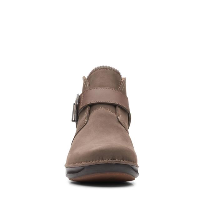 Botins Clarks Appley Medio Feminino Cinzentas Marrom | CLK149HLI