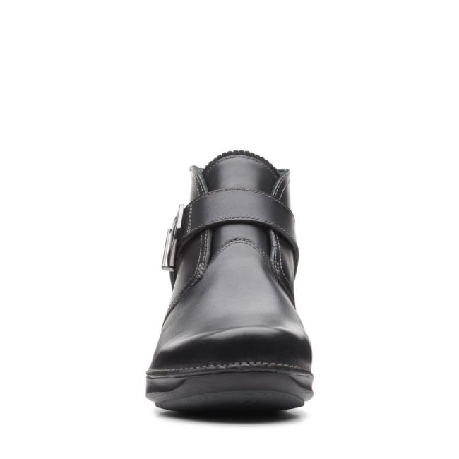 Botins Clarks Appley Medio Feminino Pretas | CLK851SBM