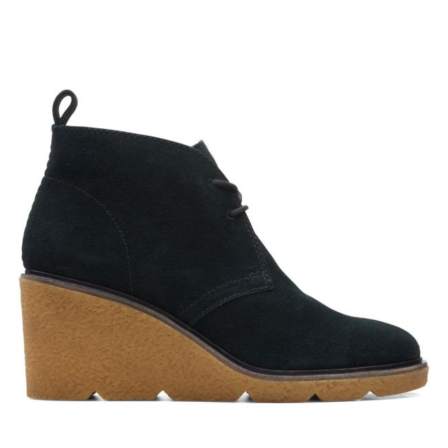 Botins Clarks Clarkford DBT Feminino Pretas | CLK315XSV