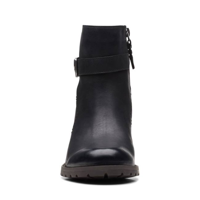 Botins Clarks Clarkwell Hall Feminino Pretas | CLK362EGL