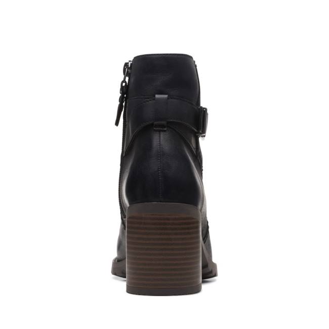 Botins Clarks Clarkwell Hall Feminino Pretas | CLK362EGL