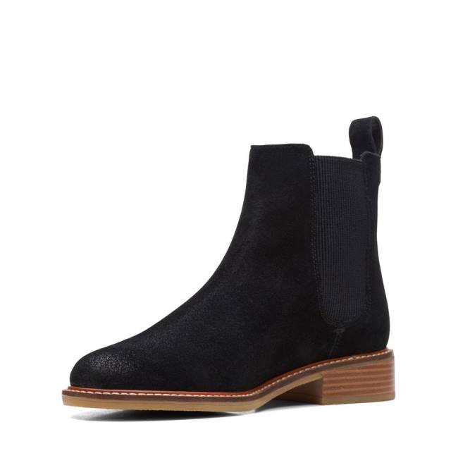 Botins Clarks Cologne Arlo Feminino Pretas | CLK738QFI