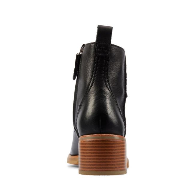 Botins Clarks Cologne Zip Feminino Pretas | CLK438DWU