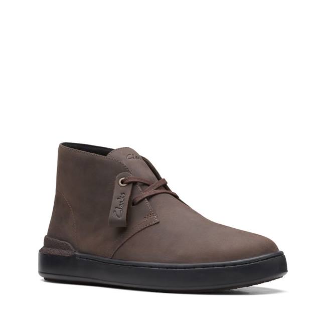 Botins Clarks Court Lite Desert Masculino Marrom Escuro | CLK324ZNW