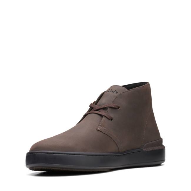 Botins Clarks Court Lite Desert Masculino Marrom Escuro | CLK324ZNW