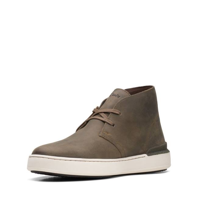 Botins Clarks Court Lite Desert Masculino Verde Oliva | CLK598GSB