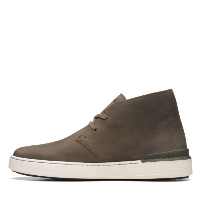 Botins Clarks Court Lite Desert Masculino Verde Oliva | CLK598GSB