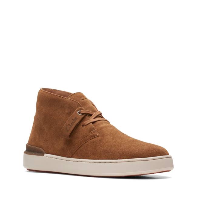 Botins Clarks Court Lite Desert Masculino Marrom | CLK739VWY