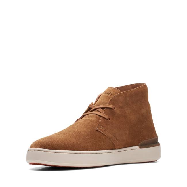 Botins Clarks Court Lite Desert Masculino Marrom | CLK739VWY