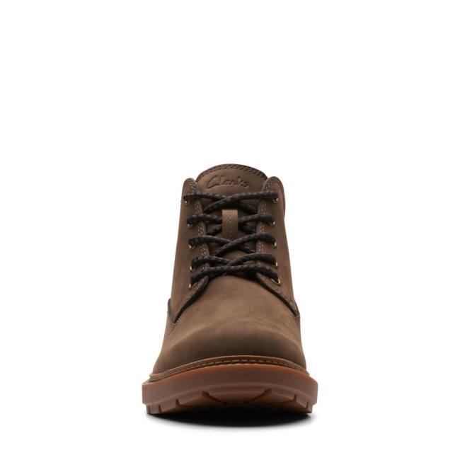 Botins Clarks Craftdale 2 Medio GORE-TEX Masculino Marrom Escuro | CLK390YIJ