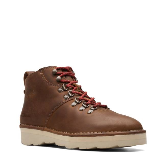 Botins Clarks Craftdale Hike Masculino Marrom | CLK652ZKM