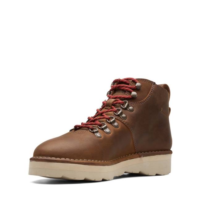 Botins Clarks Craftdale Hike Masculino Marrom | CLK652ZKM