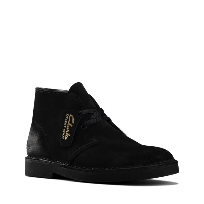 Botins Clarks Desert Boot 2 Feminino Pretas | CLK082NGX