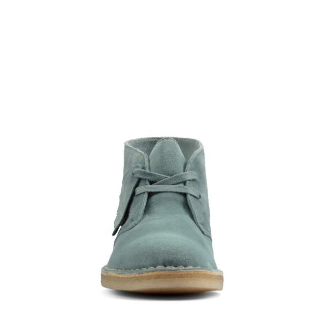 Botins Clarks Desert Boot Feminino Azuis | CLK169OFE