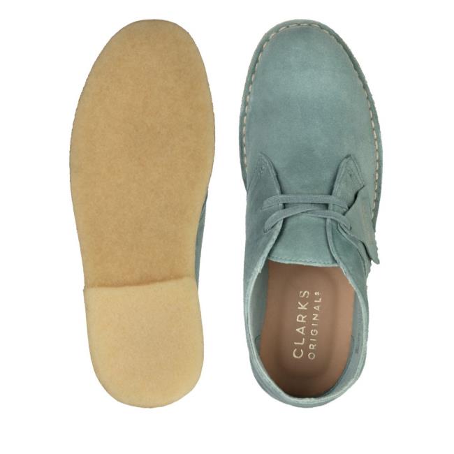 Botins Clarks Desert Boot Feminino Azuis | CLK169OFE