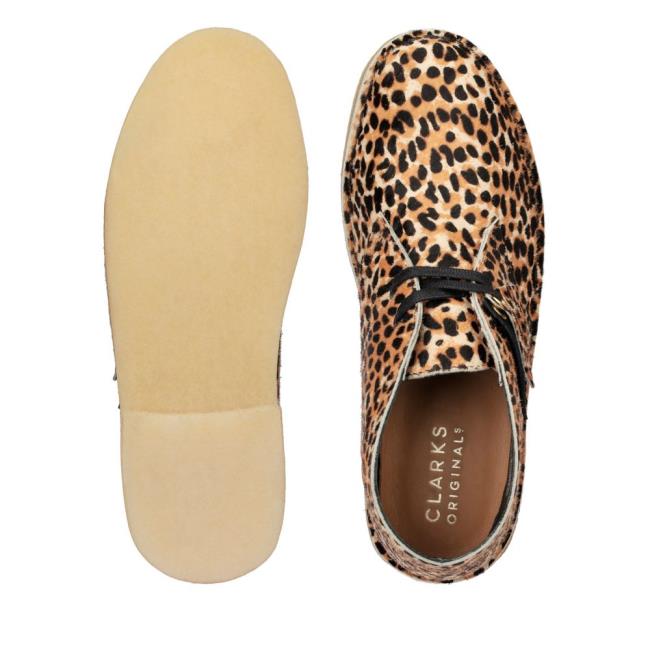 Botins Clarks Desert Boot Feminino Leopardo | CLK714XLN