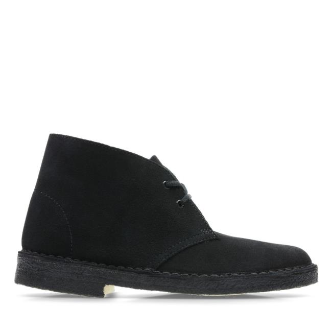 Botins Clarks Desert Boot Feminino Pretas | CLK740WEY