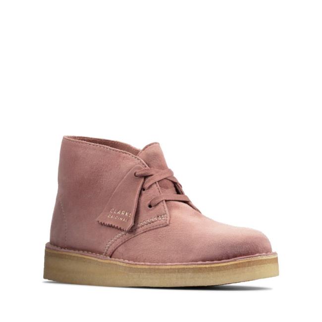 Botins Clarks Desert Coal Feminino Rosa | CLK274CRG