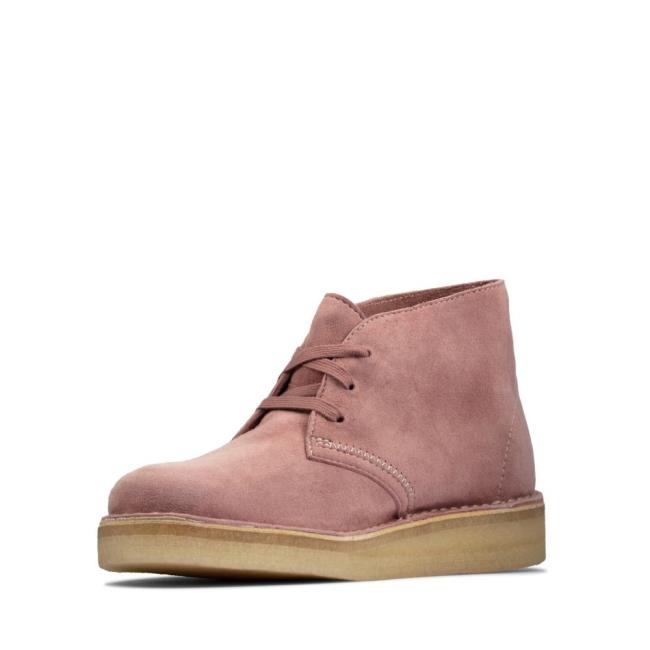 Botins Clarks Desert Coal Feminino Rosa | CLK274CRG