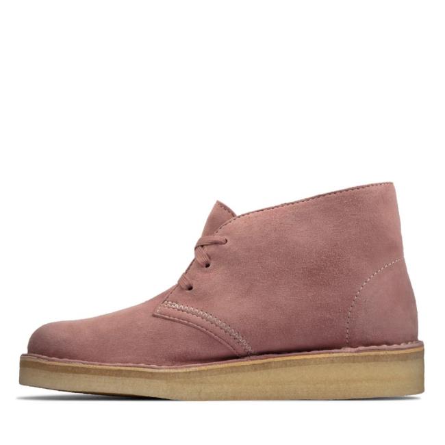 Botins Clarks Desert Coal Feminino Rosa | CLK274CRG