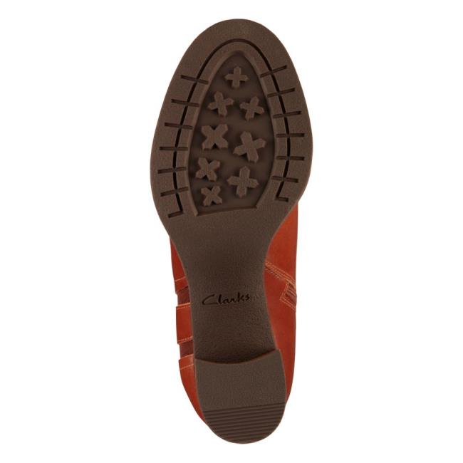 Botins Clarks Mable Easy Feminino Marrom Escuro | CLK901QLD