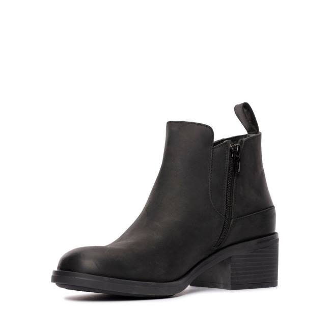 Botins Clarks Memi Zip Impermeáveis Feminino Pretas | CLK395TKE