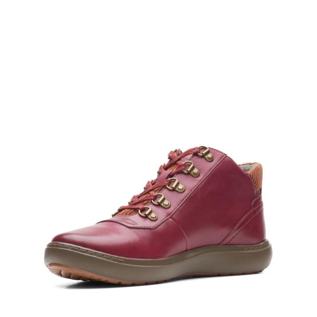 Botins Clarks Nalle Medio Feminino Vermelhas | CLK879YUH