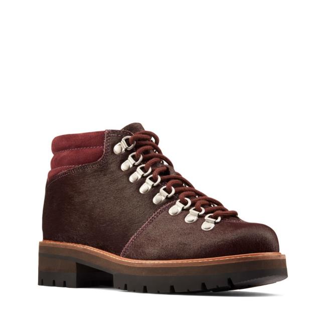 Botins Clarks Orianna Alpine Feminino Bordeaux | CLK187CXP