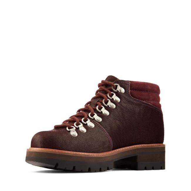 Botins Clarks Orianna Alpine Feminino Bordeaux | CLK187CXP